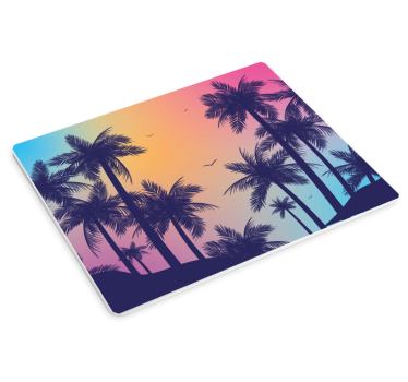 Podloga za miš obrasci gradient silueta dlanova - TenStickers