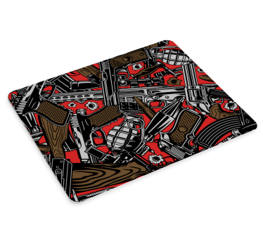 Gaming podloga za miš s motivom hrabrog oružja - TenStickers