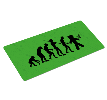 Evolucija minecraft gaming vinilne podloge za miša - TenStickers
