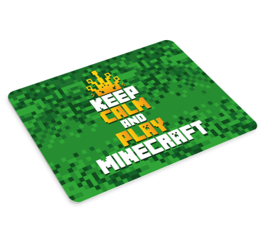 Ostanite mirni i igrajte minecraft igraću vinilnu podlogu za miša - TenStickers