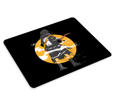 Gaming podloga za miš silueta gitarista - TenStickers