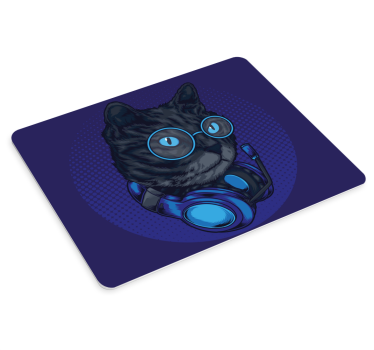 Gaming podloga za miš cool cat slušalice - TenStickers