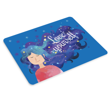 Podloga za miš citat zvijezdasta kosa inspiracija - TenStickers