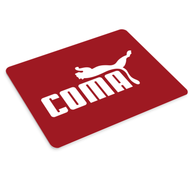 Podloga za miš izvornik s podebljanim crvenim slovima - TenStickers