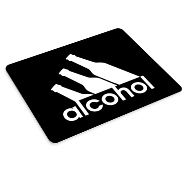 Alkoholna smiješna podloga za miš s navodnicima - TenStickers