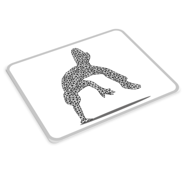 Podloga za miš izvornik crna geometrijska figura - TenStickers