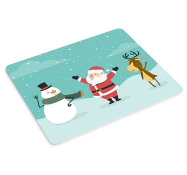 Podloga za miš božić veseli zimski likovi - TenStickers