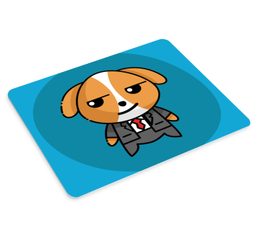 Podloga za miš izvornik dapper canine lik - TenStickers
