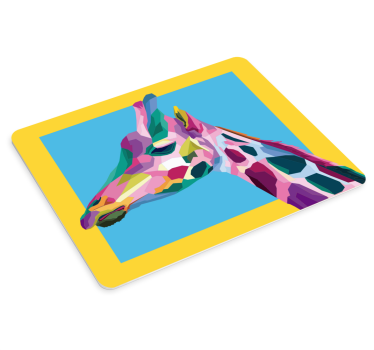 Podloga za miš izvornik Šarena giraffa profil - TenStickers