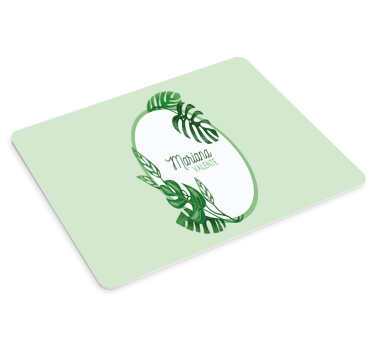 Podloga za miš s imenom personalizirani zeleni okvir - TenStickers