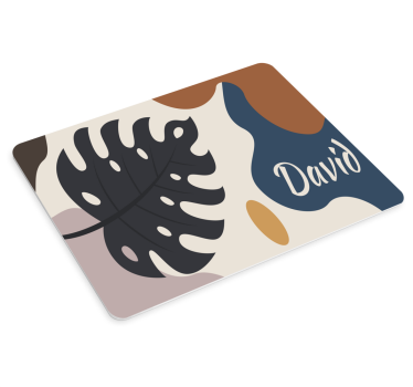 Podloga za miš s imenom s motivom lišća - TenStickers