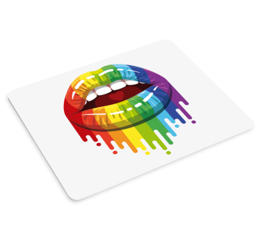 Podloga za miš izvornik Šareni kapljice usana - TenStickers