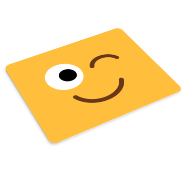 Podloga za miš izvornik vesela žuta ekspresija - TenStickers