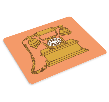 Podloga za miš izvornik klasični rotirajući telefon - TenStickers