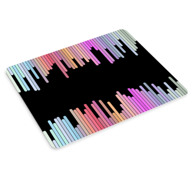 Gaming podloga za miš Šarene zvučne valove - TenStickers