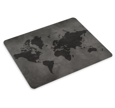 Worldmap sivi tonovi karta podloga za miš - TenStickers