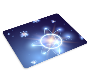Gaming podloga za miš svjetlost atomskih čestica - TenStickers