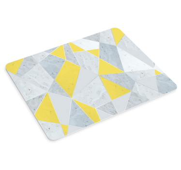 Podloga za miš obrasci geometrijski žuti naglasak - TenStickers