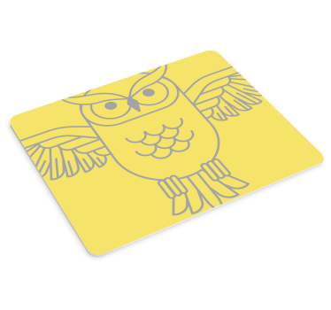 Podloga za miš izvornik u obliku sove - TenStickers