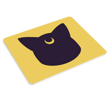 Podloga za miš izvornik silueta stilizirane mačke - TenStickers