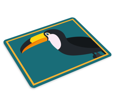 Podloga za miš izvornik stilizirani obris tukana - TenStickers