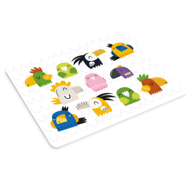Podloga za miš izvornik Šareni crtani ptice - TenStickers