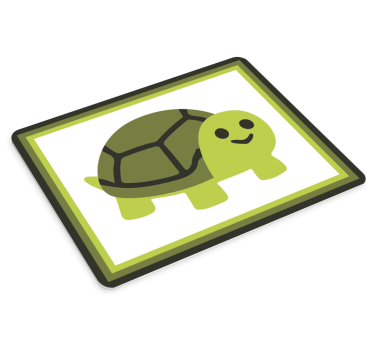 Podloga za miš anime vesela kornjača - TenStickers