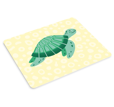 Beba kornjača koja pliva originalna podloga za miša - TenStickers