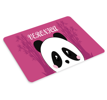 Podloga za miš s imenom panda lice dizajn - TenStickers