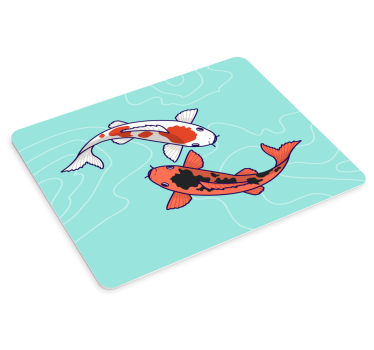 Podloga za miš izvornik koi riba u plivanju - TenStickers