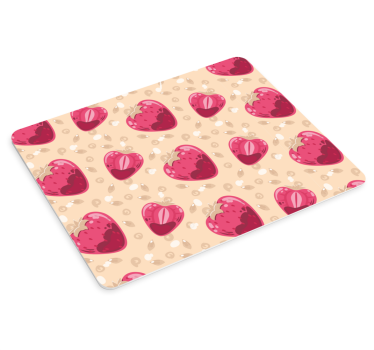 Podloga za miš obrasci slatki jagodni srca - TenStickers