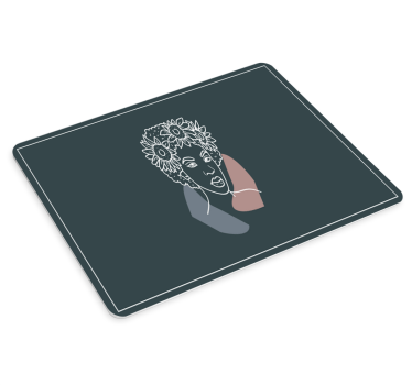 Podloga za miš izvornik Žena s suncokretima - TenStickers