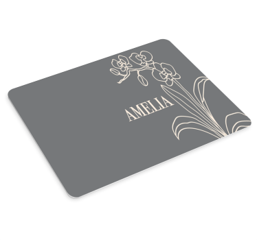 Podloga za miš s imenom elegantni cvjetni aranžman - TenStickers