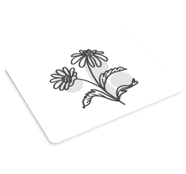 Skupina cvjetova tratinčica linija umjetničkog dizajna više podlo - TenStickers