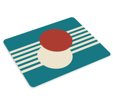 Podloga za miš obrasci geometrijska kružna kompozicija - TenStickers