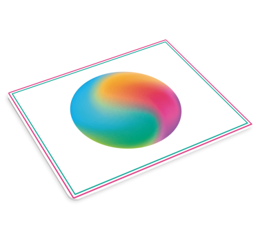Podloga za miš obrasci šarena gradijentna sfera - TenStickers