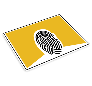 Otisak prsta apstraktna umjetnost podloga za miša - TenStickers