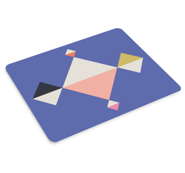 Podloga za miš obrasci geometrijska koloristička kompozicija - TenStickers