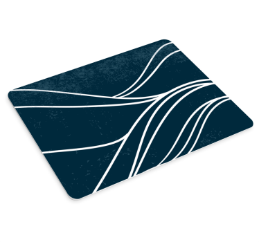 Podloga za miš obrasci elegantni bijeli valovi - TenStickers