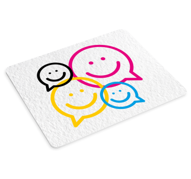 Smajlići šareni govorni mjehurići originalna podloga za miša - TenStickers