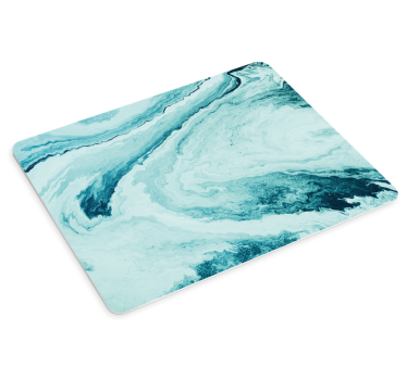 Podloga za miš obrasci mramorni aqua vrtlog - TenStickers