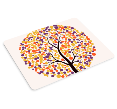 Podloga za miš izvornik Šarena umjetnost drveta - TenStickers