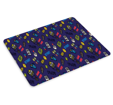Gaming podloga za miš s veselim uzorkom joysticka - TenStickers