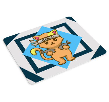 Podloga za miš anime slatka mačka ratnica - TenStickers