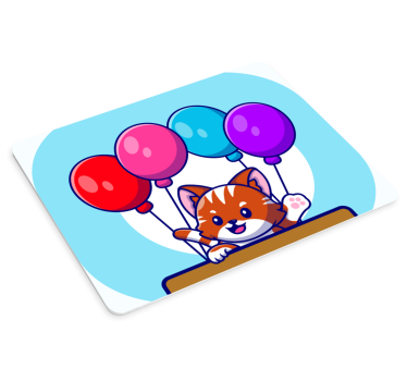 Podloga za miš anime slatki mačići s balonima - TenStickers