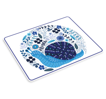 Podloga za miš izvornik Šarmantna cvjetna pužica - TenStickers