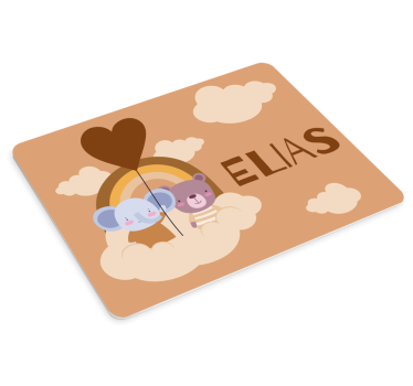 Podloga za miš s imenom Šareni životinjski prijatelji - TenStickers