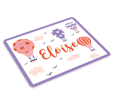 Podloga za miš s imenom Šareni baloni na vrući zrak - TenStickers