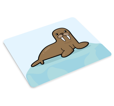 Podloga za miš izvornik ilustracija morža - TenStickers