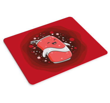 Gaming podloga za miš s likom sretne sode - TenStickers